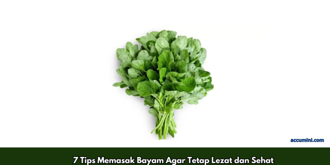 Tips Memasak Bayam Agar Tetap Lezat dan Sehat